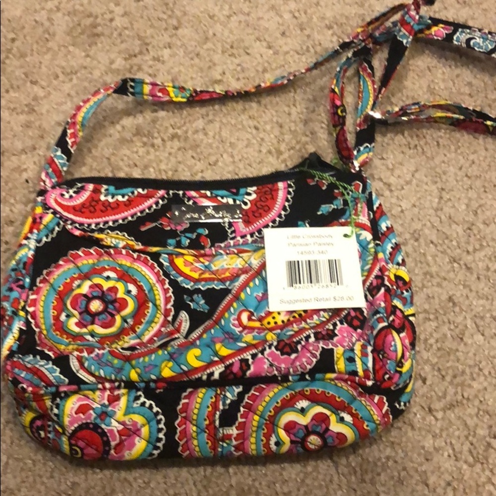 Vera Bradley Little Crossbody. Parisian Paisley